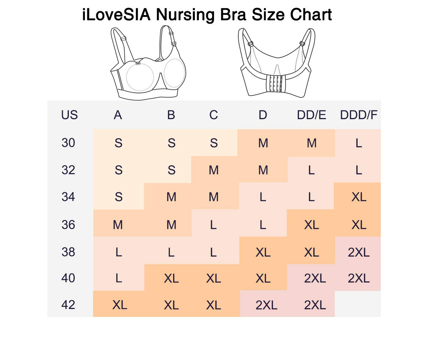 iLovesia Nursing Bra Breast Feeding Bra Womens Stretch Maternity Bra - iLoveSIA