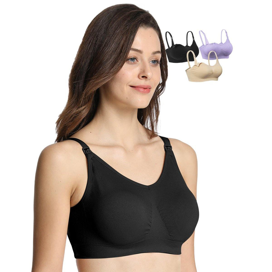 iLoveSIA 3PACK Support Low Impact Nursing and Maternity Bra